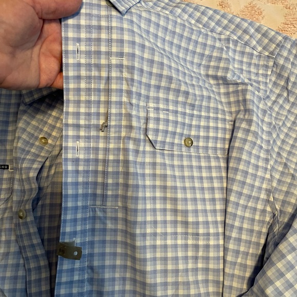 PONCHO button down shirt. COOL WEAR. Vented back. Fishing. Hiking. Work . 3x - Picture 3 of 5